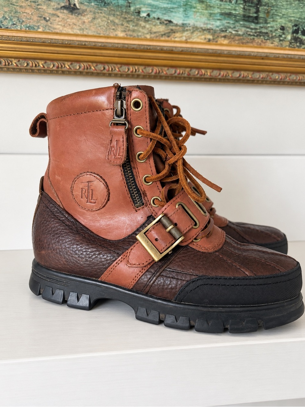 Lauren Ralph Lauren Quanita Leather Duck Boots – Women’s 7B